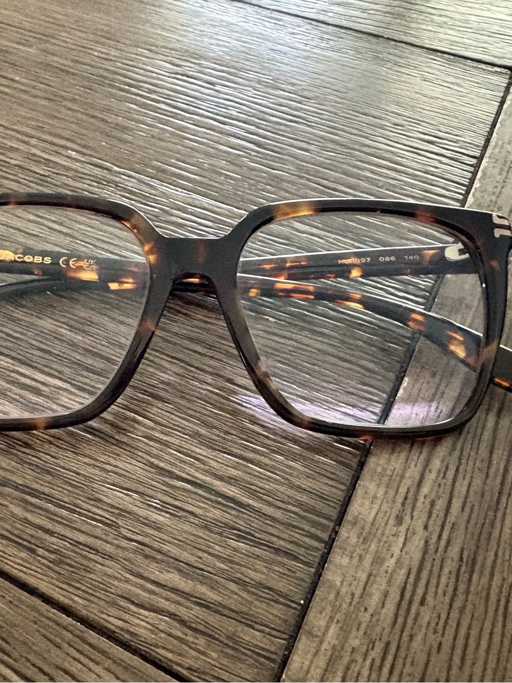Marc Jacobs Tortoiseshell Square Optical Glasses